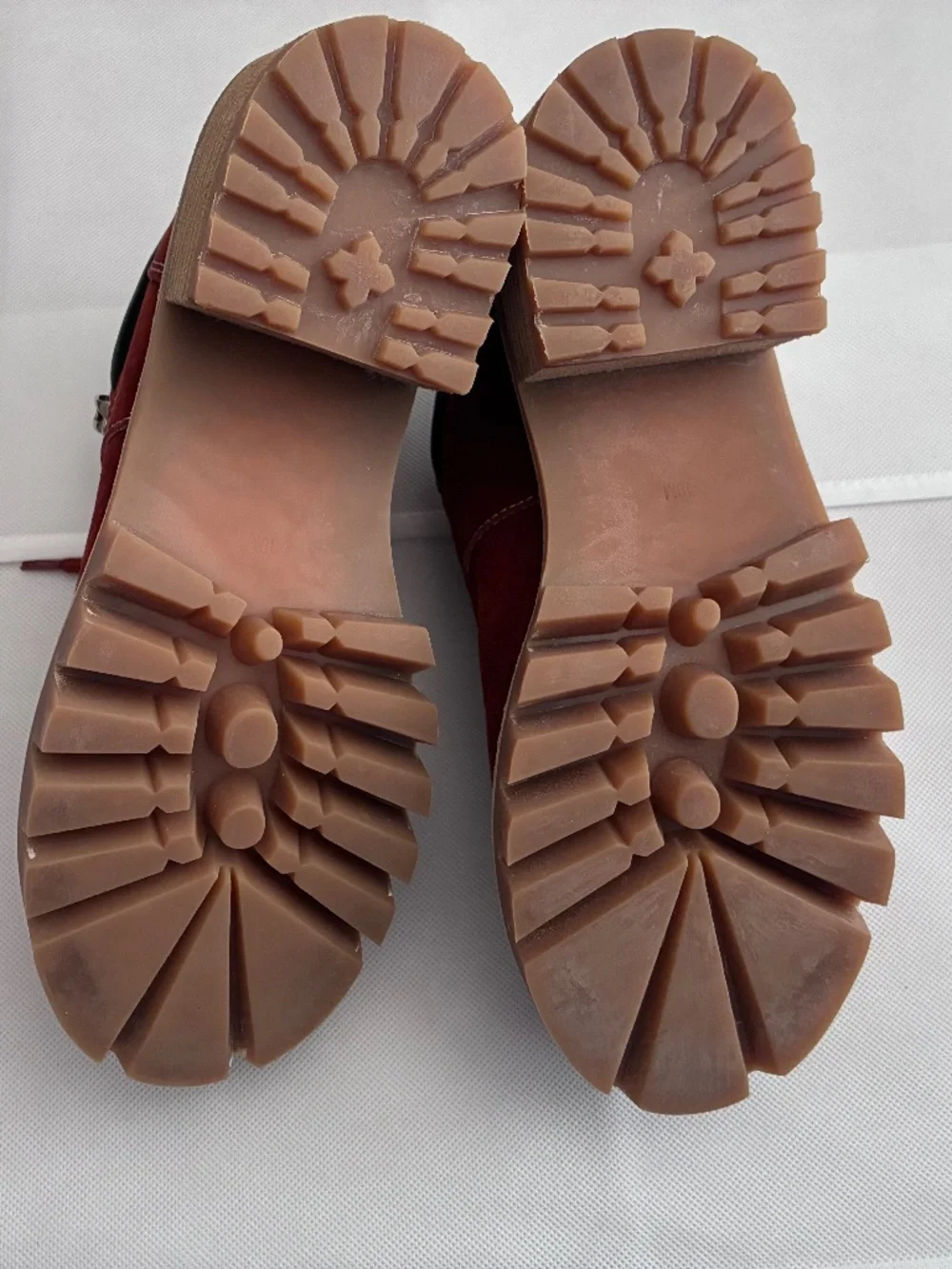 Jeffrey Campbell Terra Cotta Suede Hiker Platforms — NIB — Size 10